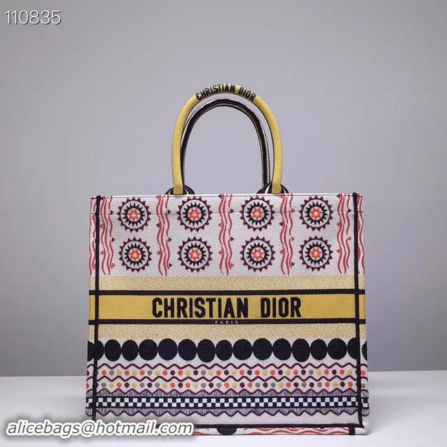 High Quality DIOR BOOK TOTE BAG IN EMBROIDERED CANVAS M1286ZJOV