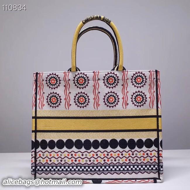 High Quality DIOR BOOK TOTE BAG IN EMBROIDERED CANVAS M1286ZJOV