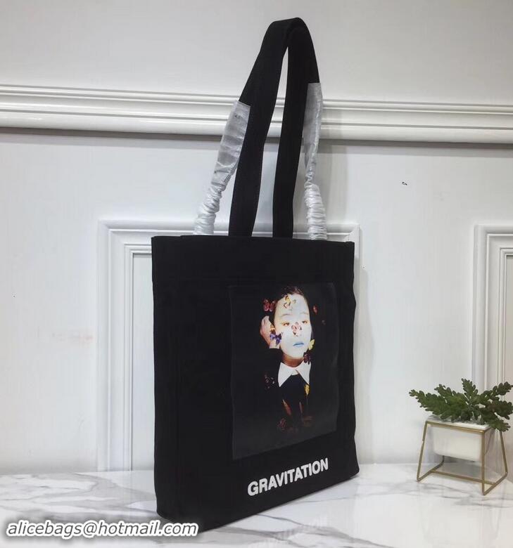 Fashion Valentino Canvas Shopper Tote Bag Gravitation Print in Collaboration with Izumi Miyazaki 181621 2019