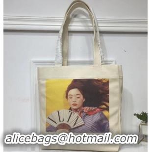 New Fashion Valentino Canvas Shopper Tote Bag Attractive Feature Print in Collaboration with Izumi Miyazaki 181623 2019