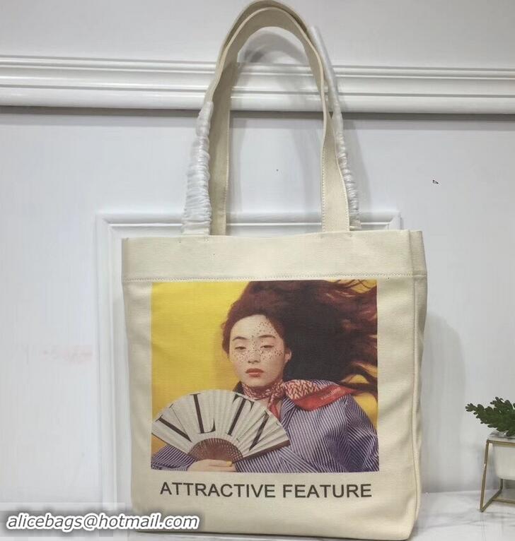 New Fashion Valentino Canvas Shopper Tote Bag Attractive Feature Print in Collaboration with Izumi Miyazaki 181623 2019