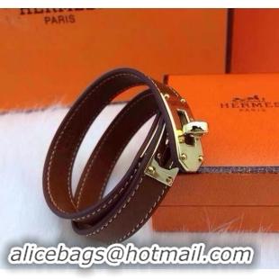 Top Grade Hermes Genuine Leather Bracelet HM0013C