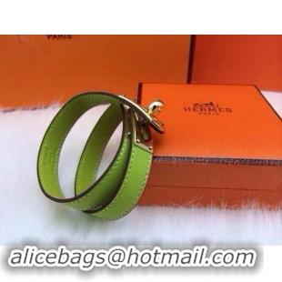 Low Price Hermes Genuine Leather Bracelet HM0013F