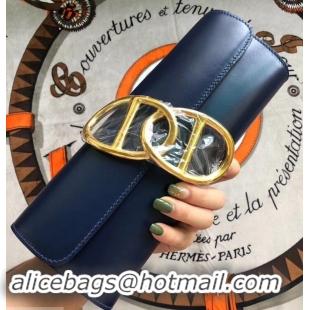 Stylish hermes egee clutch in original swift leather black with gold hardware H945102