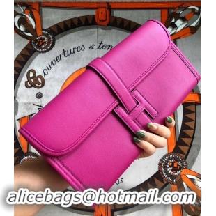 Top Grade Hermes Jige Elan 29 Swift Clutch Bag Rose Tyrien H945111