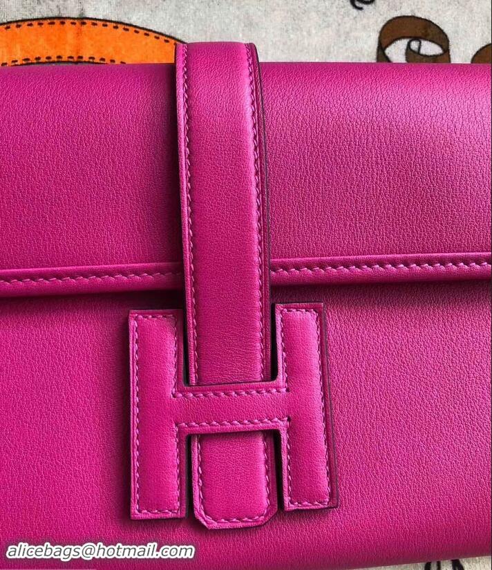 Top Grade Hermes Jige Elan 29 Swift Clutch Bag Rose Tyrien H945111