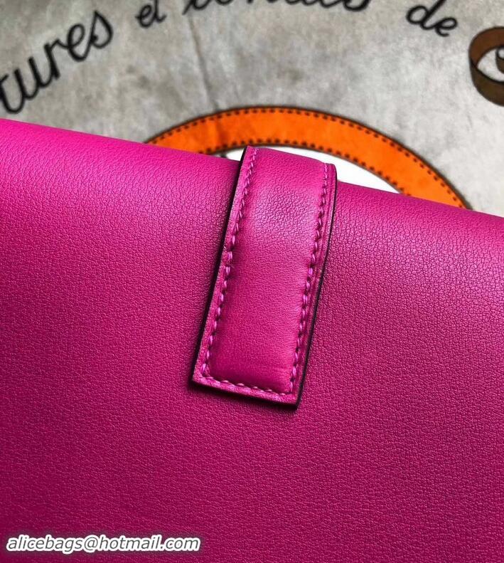 Top Grade Hermes Jige Elan 29 Swift Clutch Bag Rose Tyrien H945111