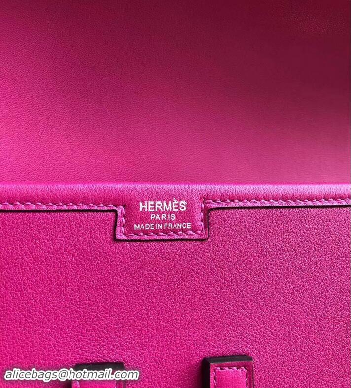 Top Grade Hermes Jige Elan 29 Swift Clutch Bag Rose Tyrien H945111