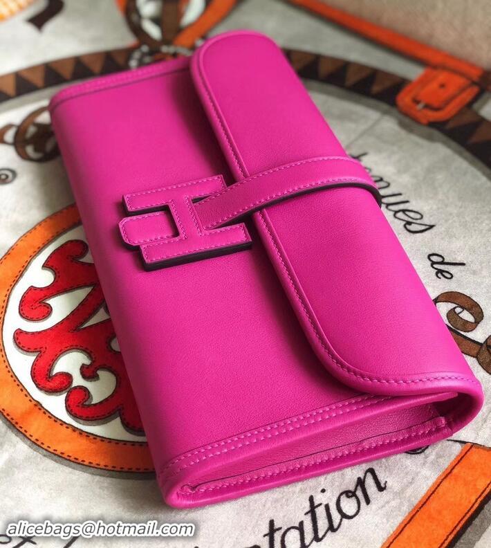 Top Grade Hermes Jige Elan 29 Swift Clutch Bag Rose Tyrien H945111