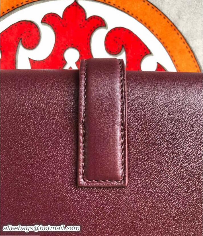 Duplicate Hermes Jige Elan 29 Swift Clutch Bag H945111 burgundy