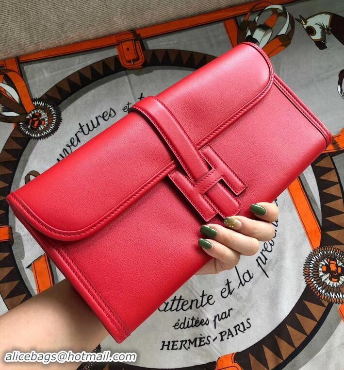 aaaaa Hermes Jige Elan 29 Swift Clutch Bag H945111 red