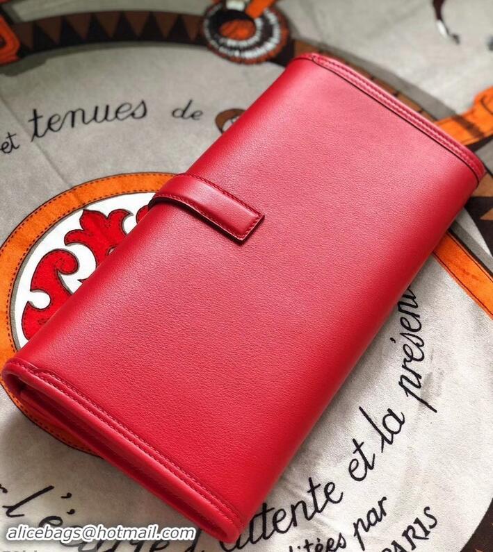 aaaaa Hermes Jige Elan 29 Swift Clutch Bag H945111 red