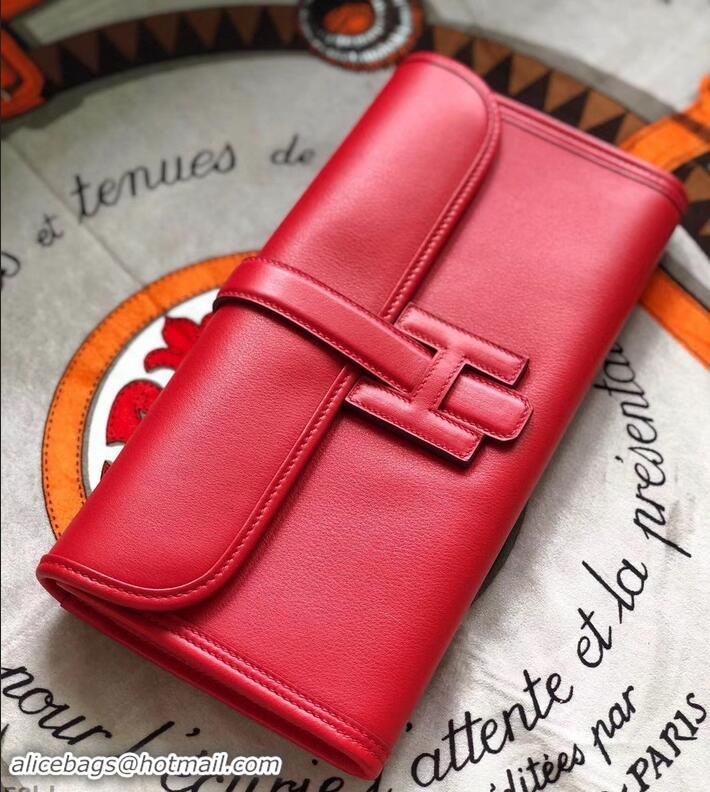 aaaaa Hermes Jige Elan 29 Swift Clutch Bag H945111 red