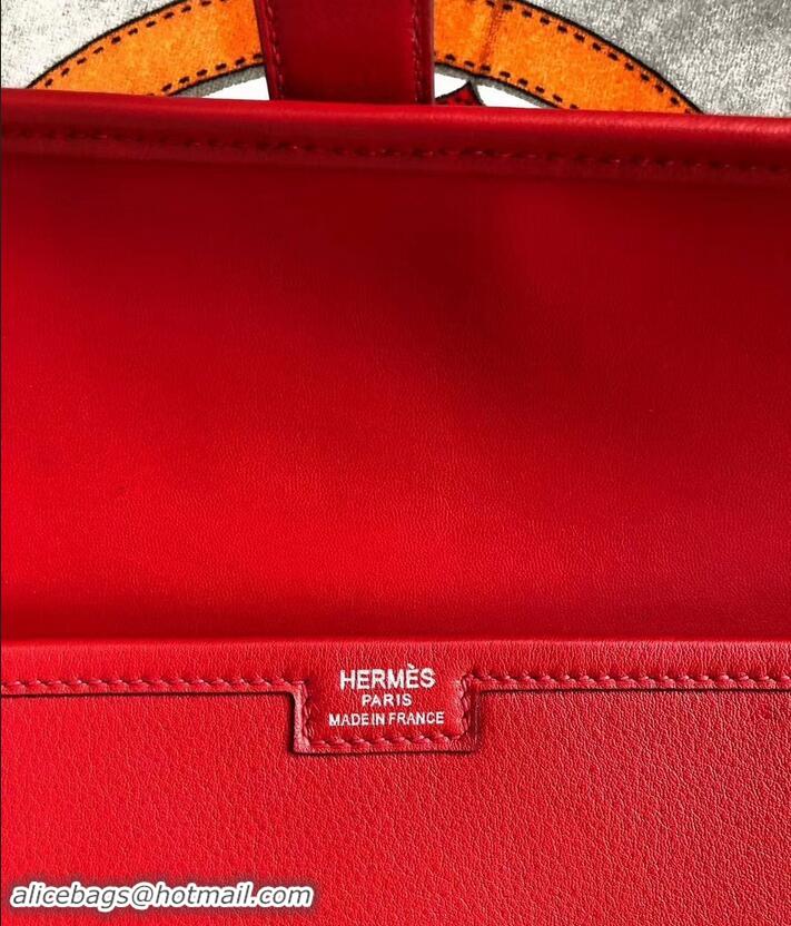 aaaaa Hermes Jige Elan 29 Swift Clutch Bag H945111 red