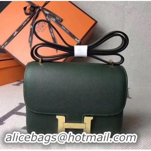 Trendy Design Hermes Constance 23 Bag in original Epsom Leather army green H945115