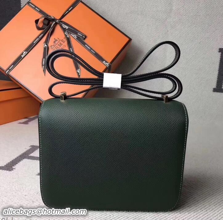 Trendy Design Hermes Constance 23 Bag in original Epsom Leather army green H945115