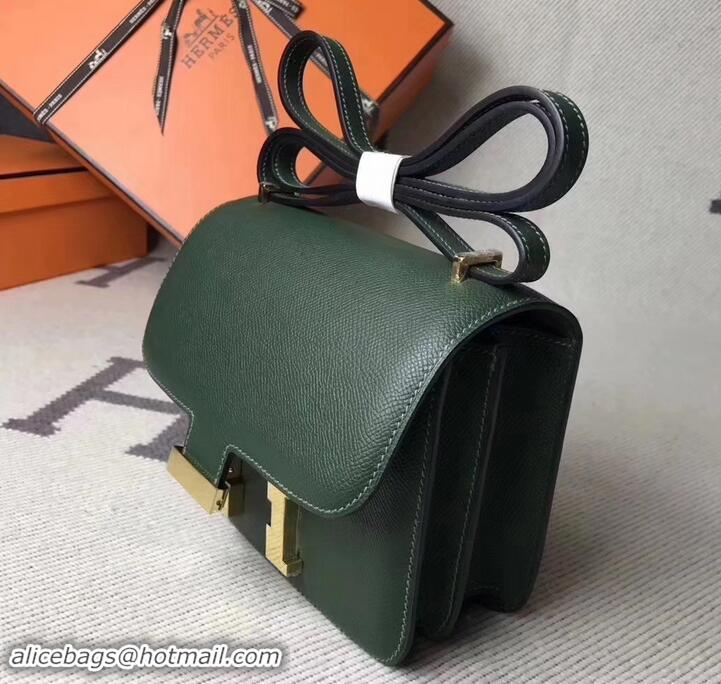 Trendy Design Hermes Constance 23 Bag in original Epsom Leather army green H945115