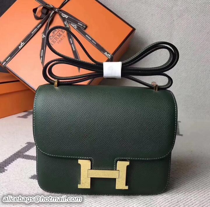 Trendy Design Hermes Constance 23 Bag in original Epsom Leather army green H945115