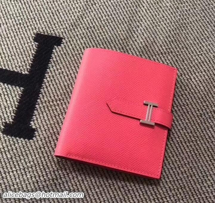 Enough HERMES BEARN SHORT WALLET IN ORIGINAL EPSOM LEATHER H945116 Rosy 