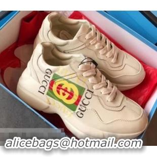 Promotional Gucci Rhyton Leather Sneakers 708012 Interlocking G Vintage Logo 2019