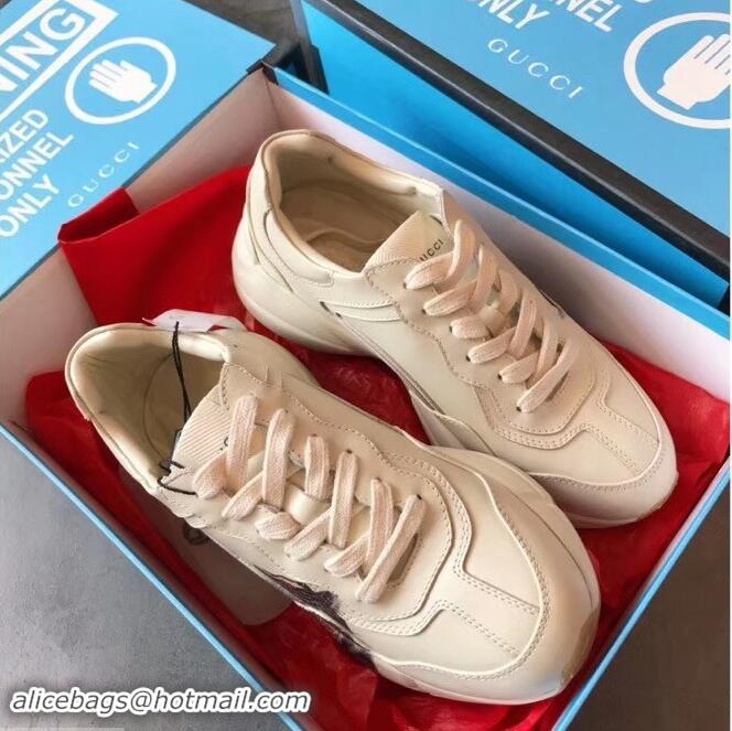 Imitation Gucci Rhyton Leather Sneakers 708013 Tigers 2019