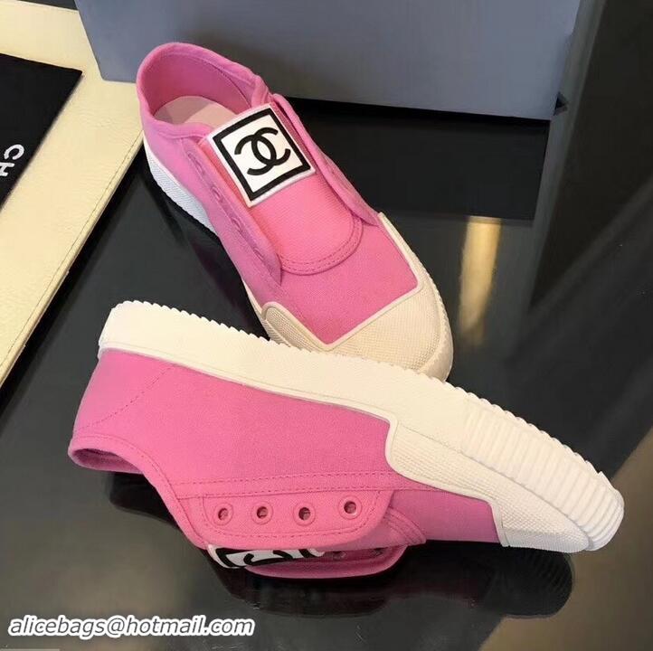 Reasonable Price Chanel Vintage CC Logo Sneakers S701012 Pink 2019 