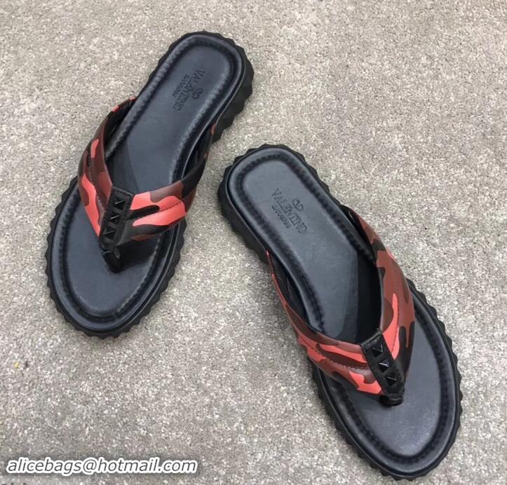 Purchase Valentino Flip Flop Men's Thong Sandals H701068 Camo Red