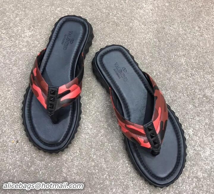 Purchase Valentino Flip Flop Men's Thong Sandals H701068 Camo Red