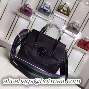 Buy Cheapest Versace Palazzo Empire Original Leather Shoulder Bag V1911 Black