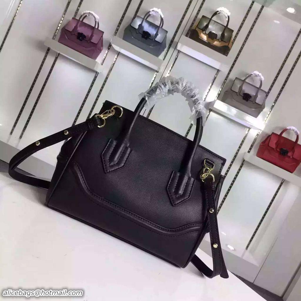 Buy Cheapest Versace Palazzo Empire Original Leather Shoulder Bag V1911 Black