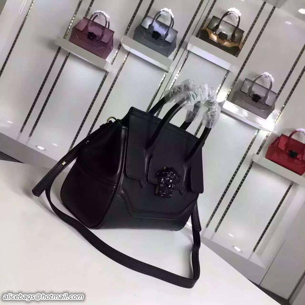 Buy Cheapest Versace Palazzo Empire Original Leather Shoulder Bag V1911 Black