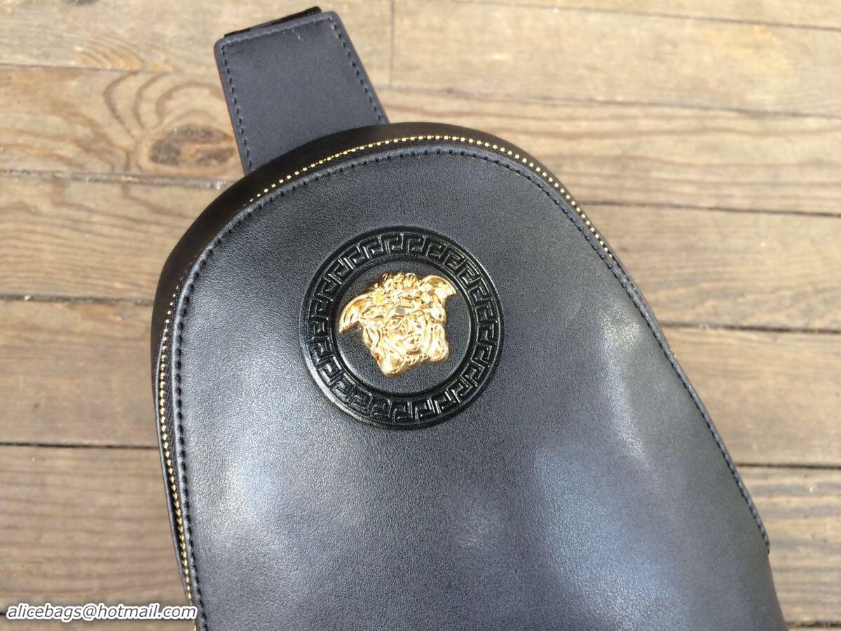 Hot Sell Promotion Versace Original Leather Bag V1907 Black