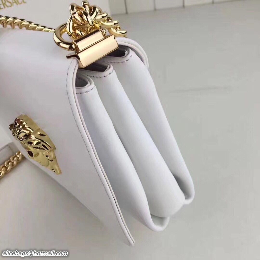 Free Shipping Promotional Versace Calfskin Leather Shoulder Bag VS170 White