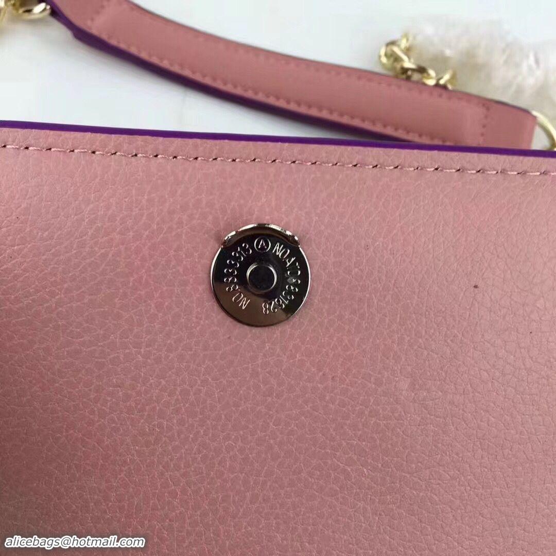 Inexpensive Versace 2017 Calfskin Leather Shoulder Bag 7203 Pink