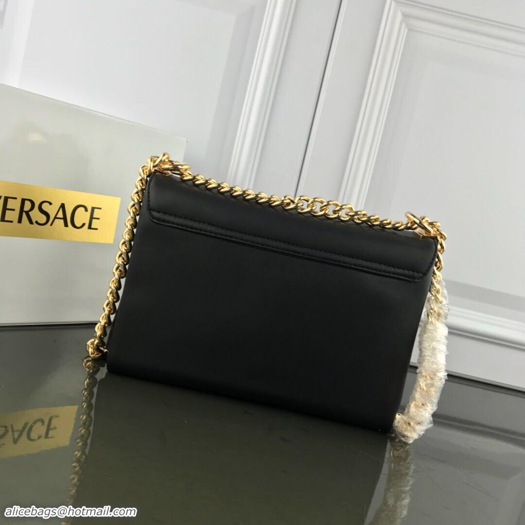 Buy Inexpensive Versace Calfskin Leather Shoulder Bag VS170 Black