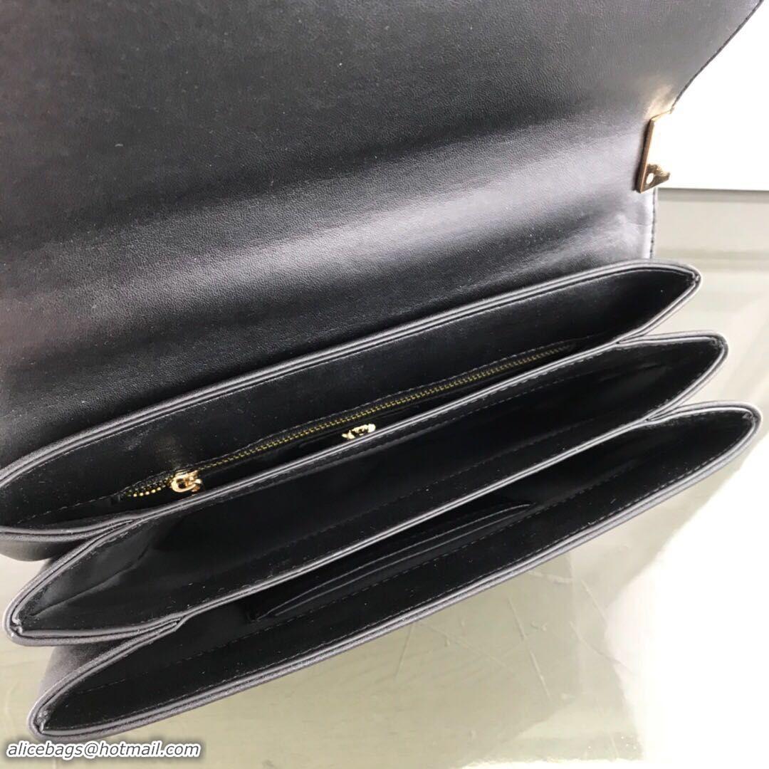 Buy Inexpensive Versace Calfskin Leather Shoulder Bag VS170 Black