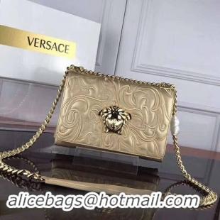 Low Price Versace Calfskin Leather Shoulder Bag VS178 Gold