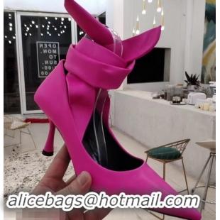 Affordable Price Balenciaga Heel 8cm Ankle Tie Pumps B713011 Fuchsia 2019