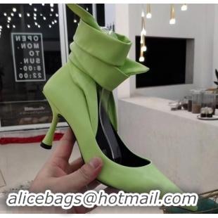 Good Quality Balenciaga Heel 8cm Ankle Tie Pumps B713011 Light Green 2019