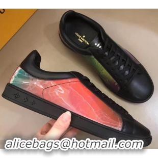 Shop Duplicate Louis Vuitton Iridescent Prism Low-top Sneakers LV714012 Black 2019