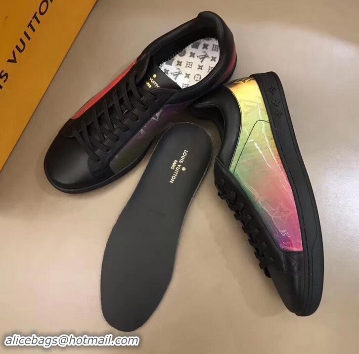 Shop Duplicate Louis Vuitton Iridescent Prism Low-top Sneakers LV714012 Black 2019