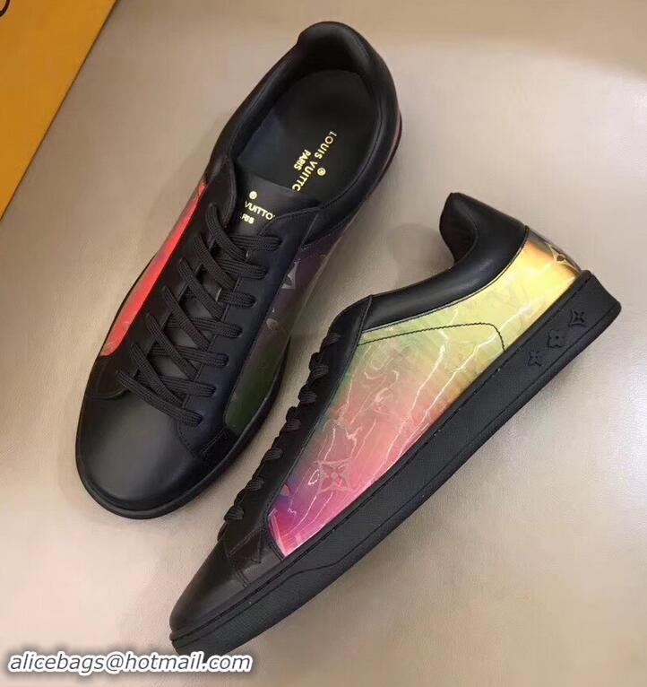 Shop Duplicate Louis Vuitton Iridescent Prism Low-top Sneakers LV714012 Black 2019