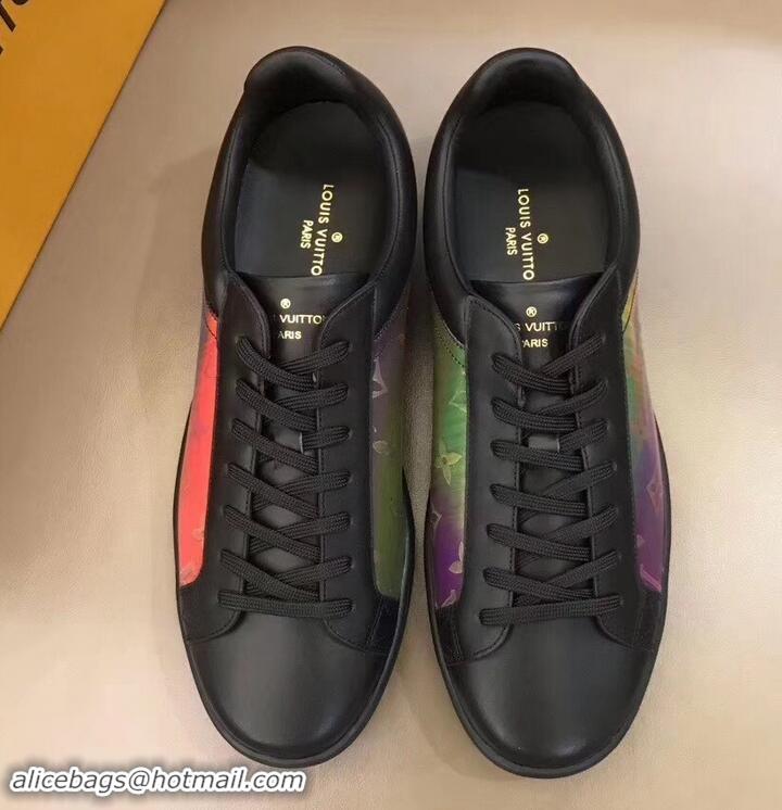 Shop Duplicate Louis Vuitton Iridescent Prism Low-top Sneakers LV714012 Black 2019