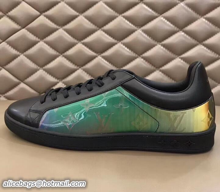 Shop Duplicate Louis Vuitton Iridescent Prism Low-top Sneakers LV714012 Black 2019