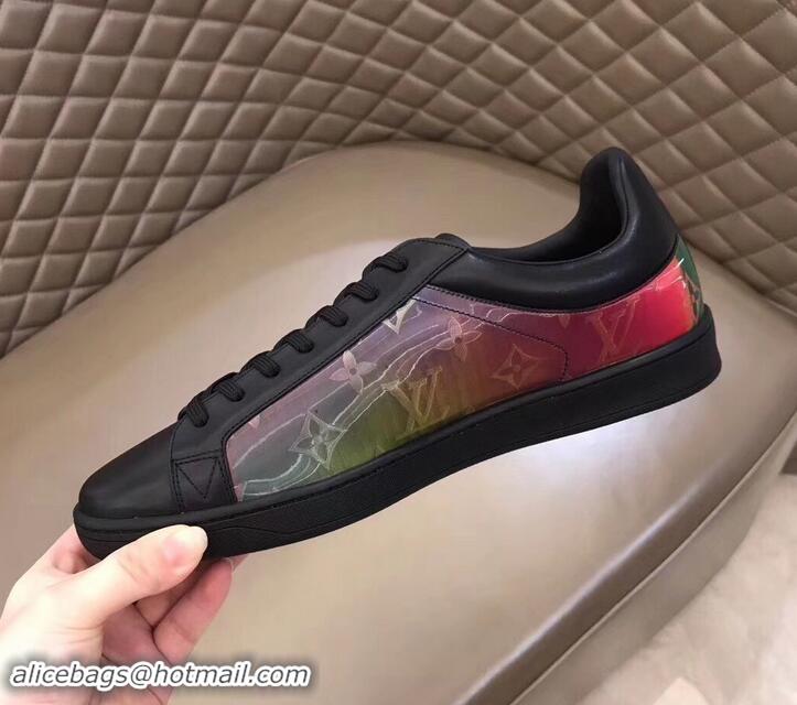 Shop Duplicate Louis Vuitton Iridescent Prism Low-top Sneakers LV714012 Black 2019