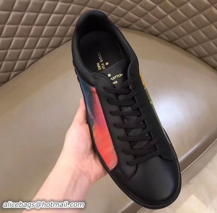 Shop Duplicate Louis Vuitton Iridescent Prism Low-top Sneakers LV714012 Black 2019