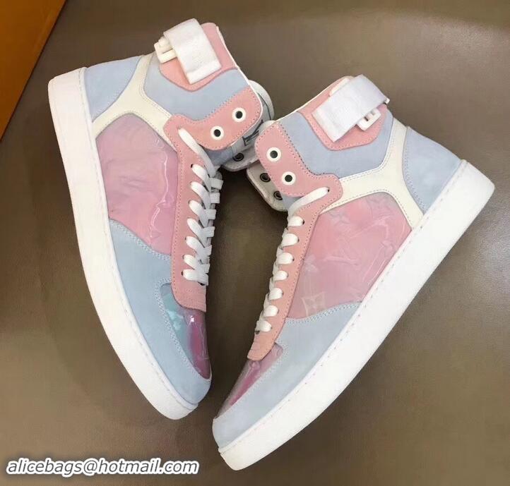 Best Price Louis Vuitton Iridescent Prism High-top Sneakers LV714013 White 2019