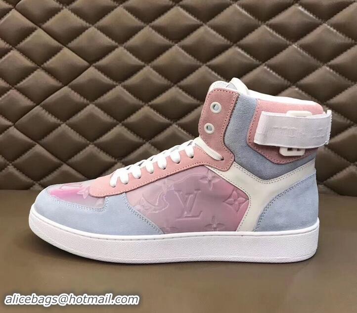 Best Price Louis Vuitton Iridescent Prism High-top Sneakers LV714013 White 2019