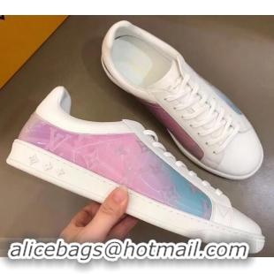 Popular Style Louis Vuitton Iridescent Prism Low-top Sneakers LV714014 White 2019