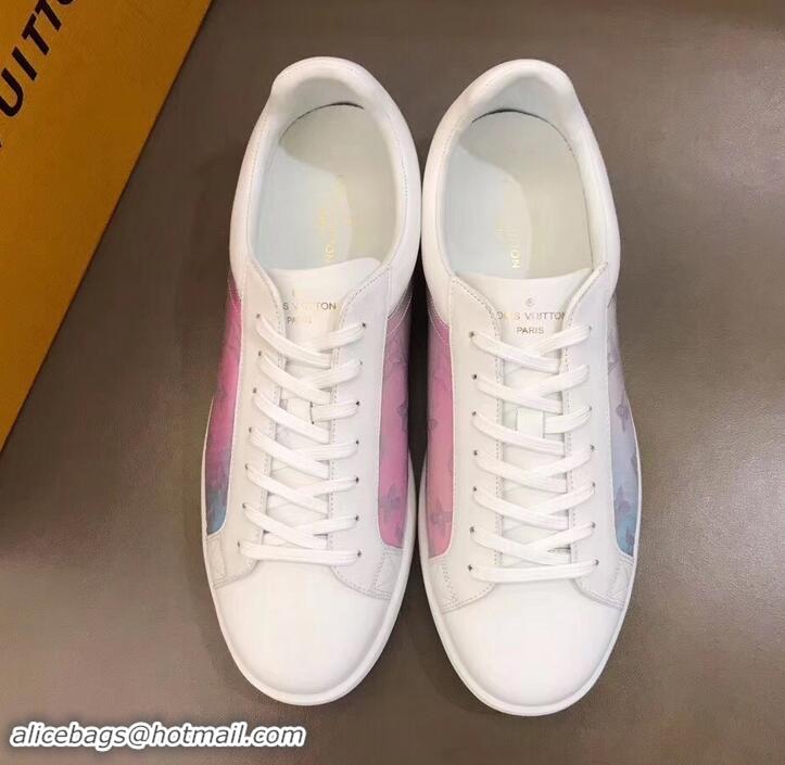 Popular Style Louis Vuitton Iridescent Prism Low-top Sneakers LV714014 White 2019